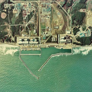 Luftaufnahme der Anlage Fukushima 1975