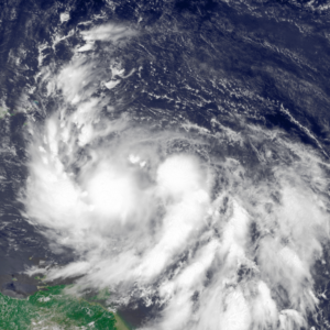 Tropensturm Isaac am 22. August über der östlichen Karibik Foto: NOAA Tropensturm Isaac am 22. August über der östlichen Karibik Foto: NOAA